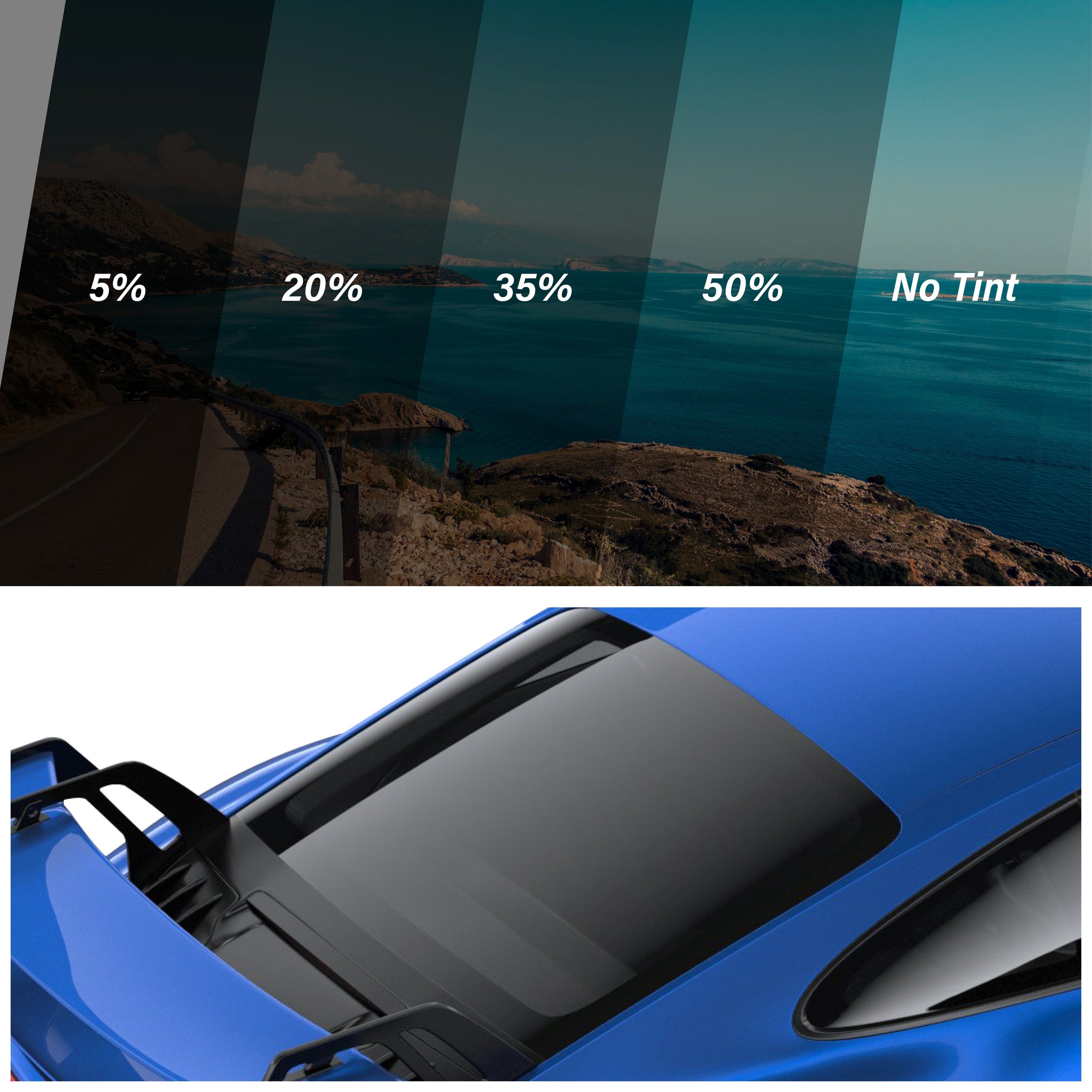 Rear Windshield Pre-Cut Tint for Vehicles 2000–2026
