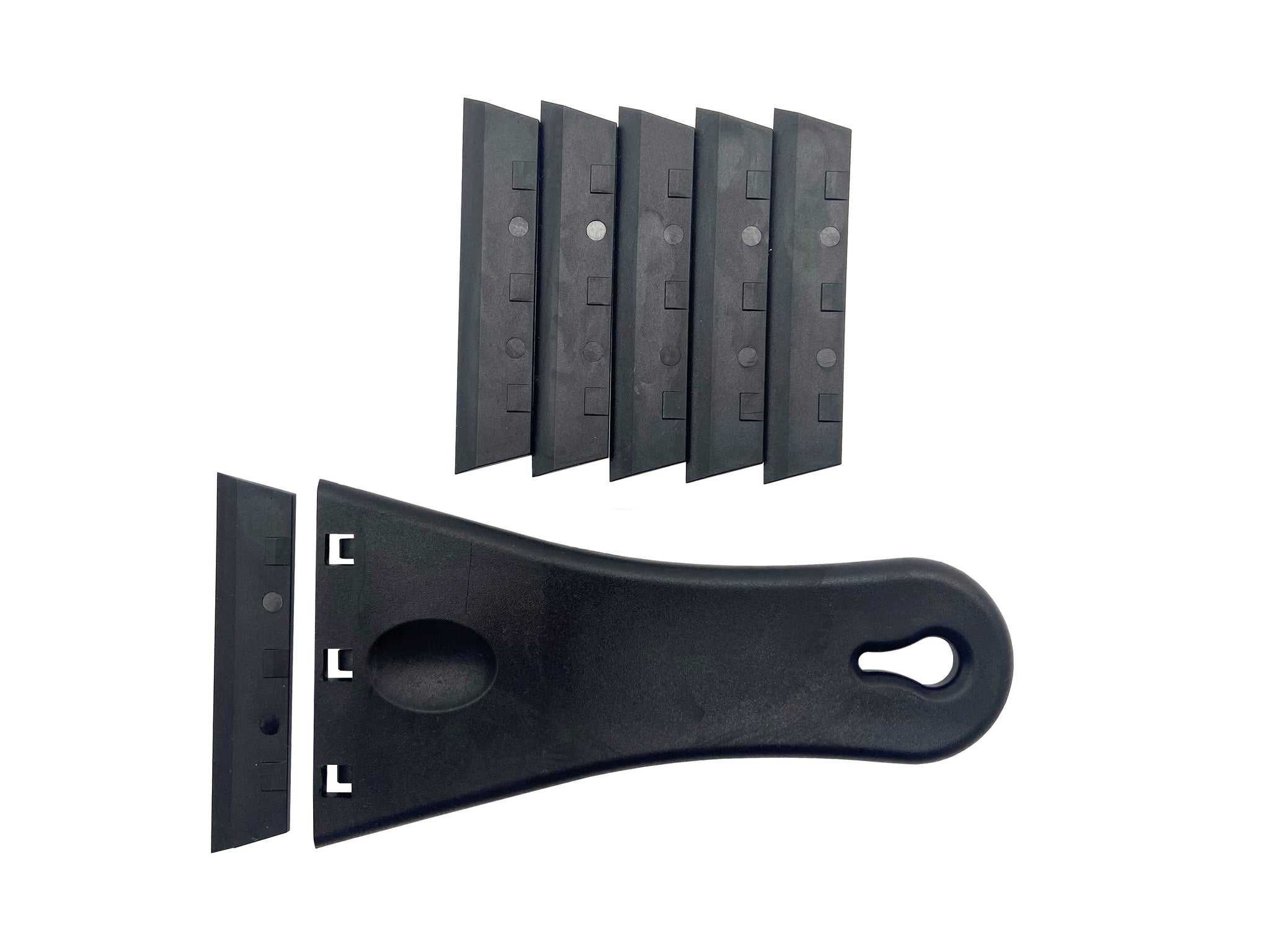 Plastic Window Scraper with Blades