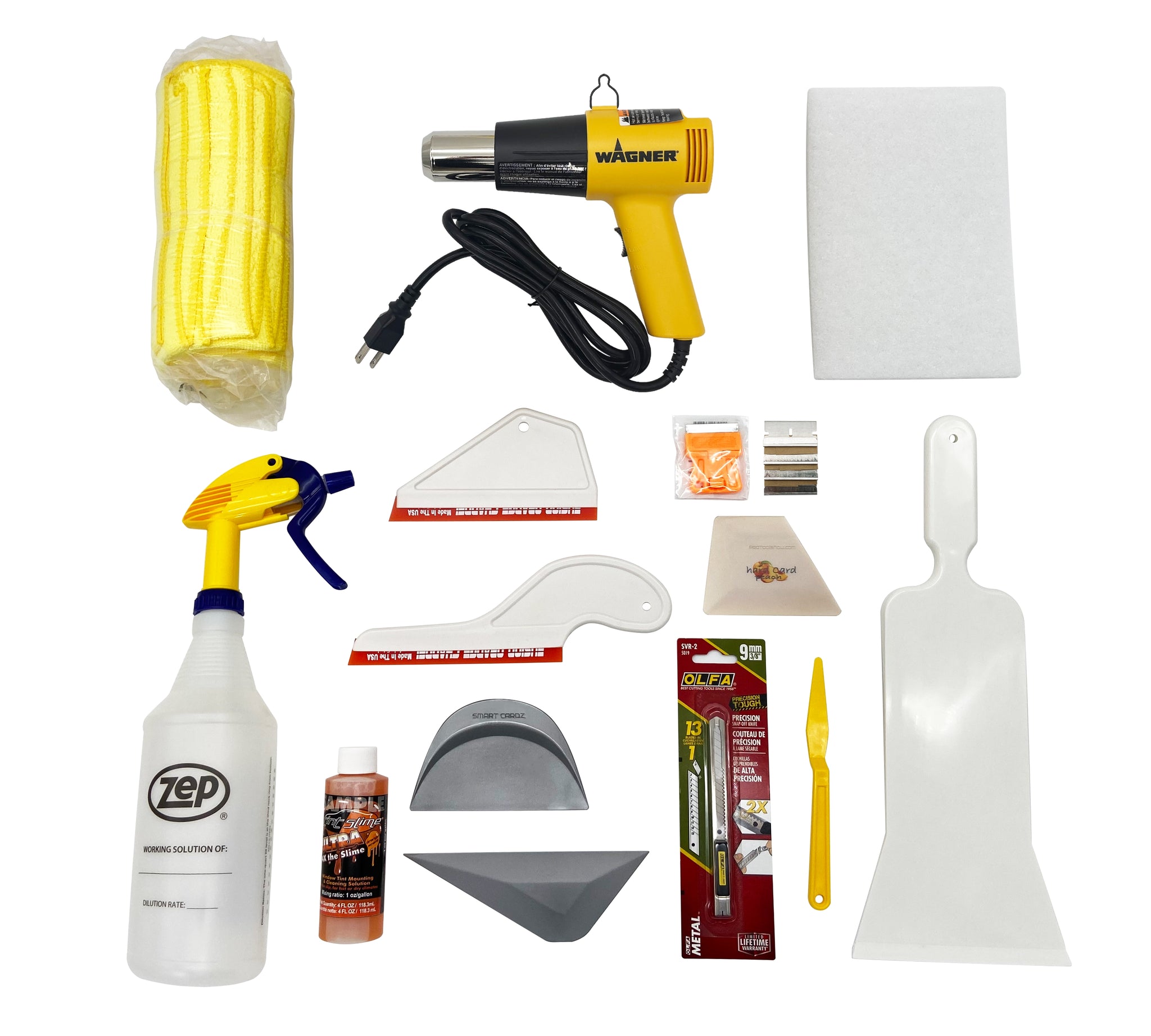 Tint Tools Gold Rz Rack Professional Starter Tint Tool Kit for Window Tinting