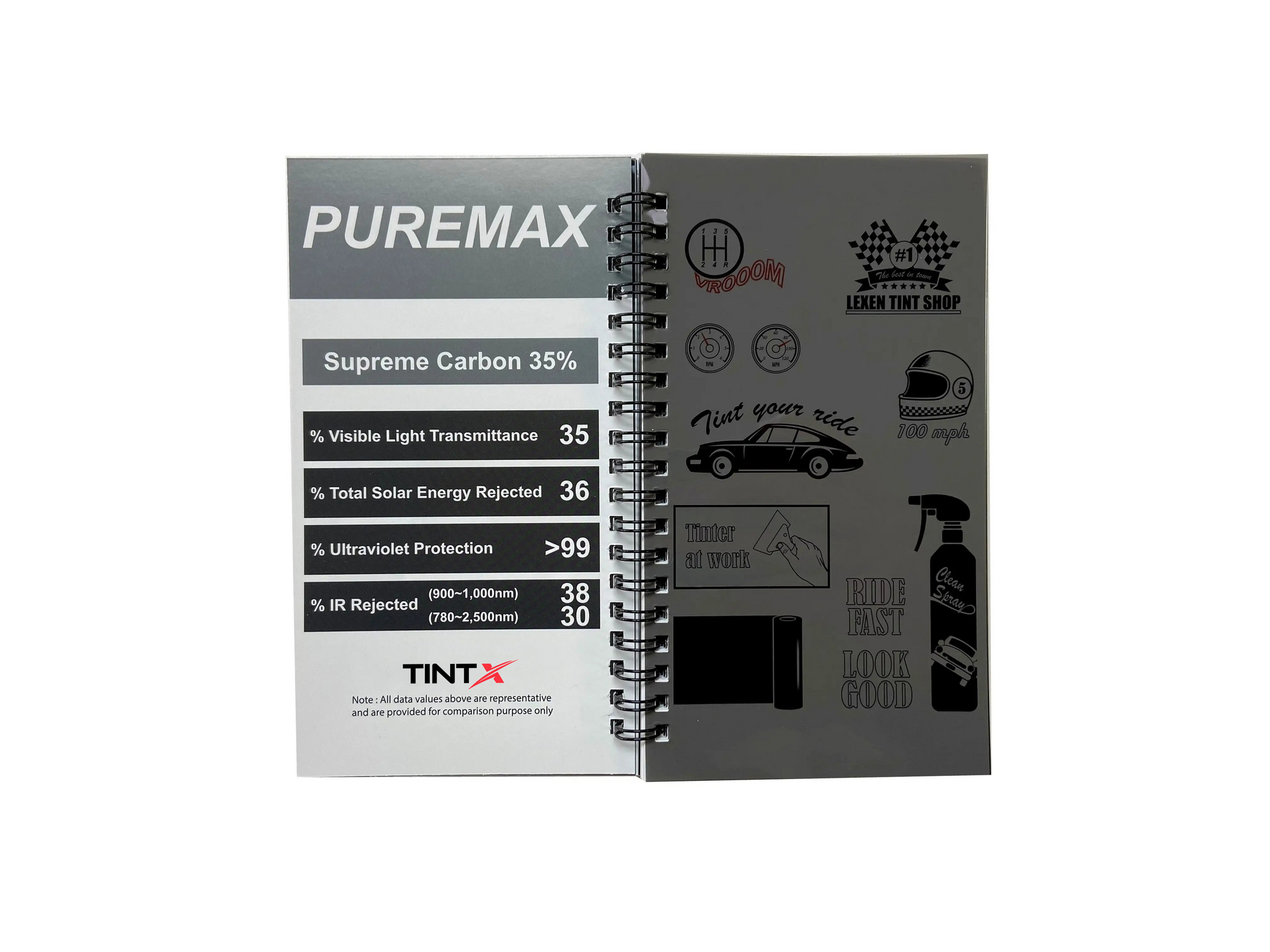 Puremax/Kool/Mega Film Swatch Book