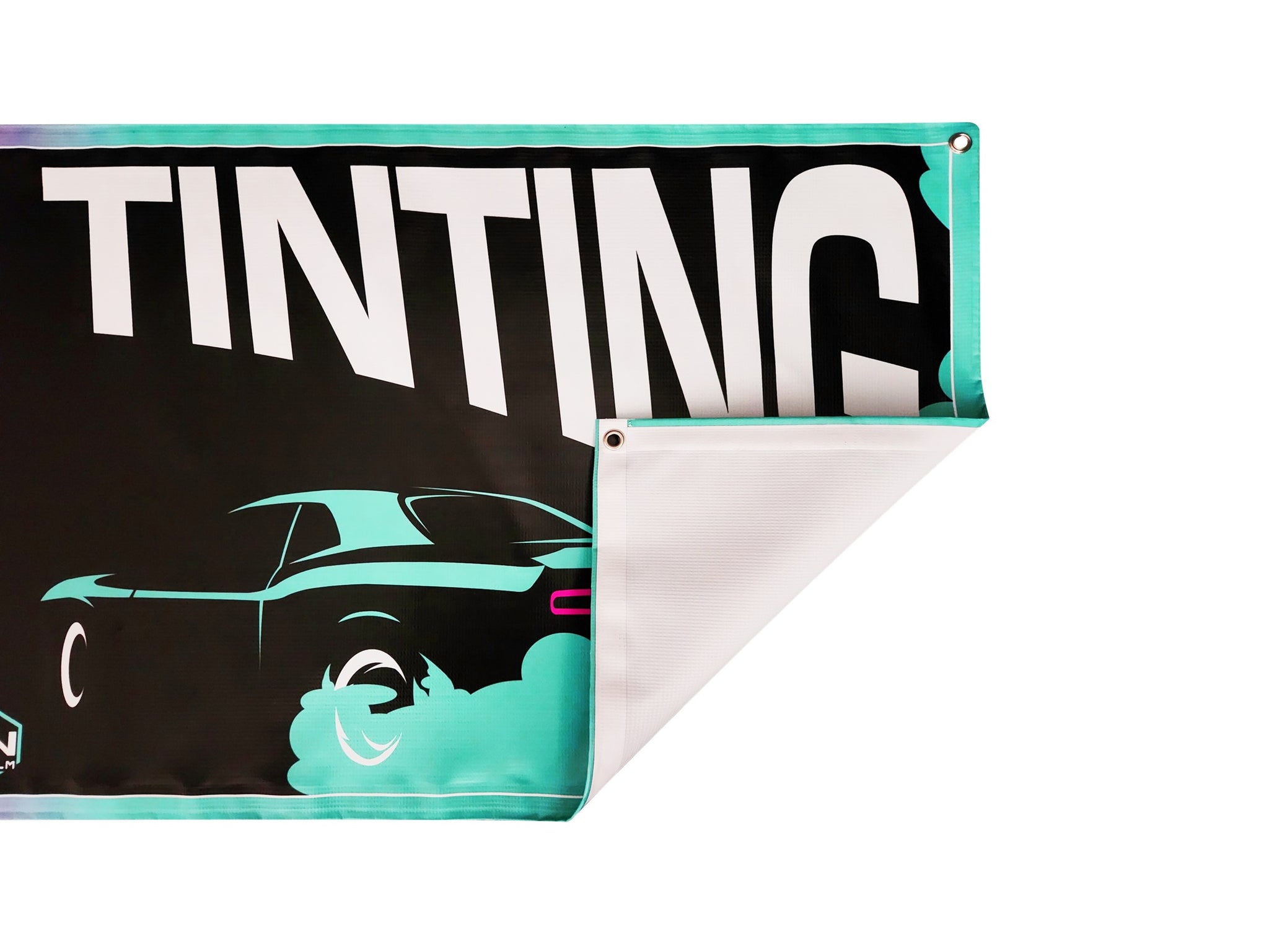Retro Vibe 2' X 6' Window Tinting Banner