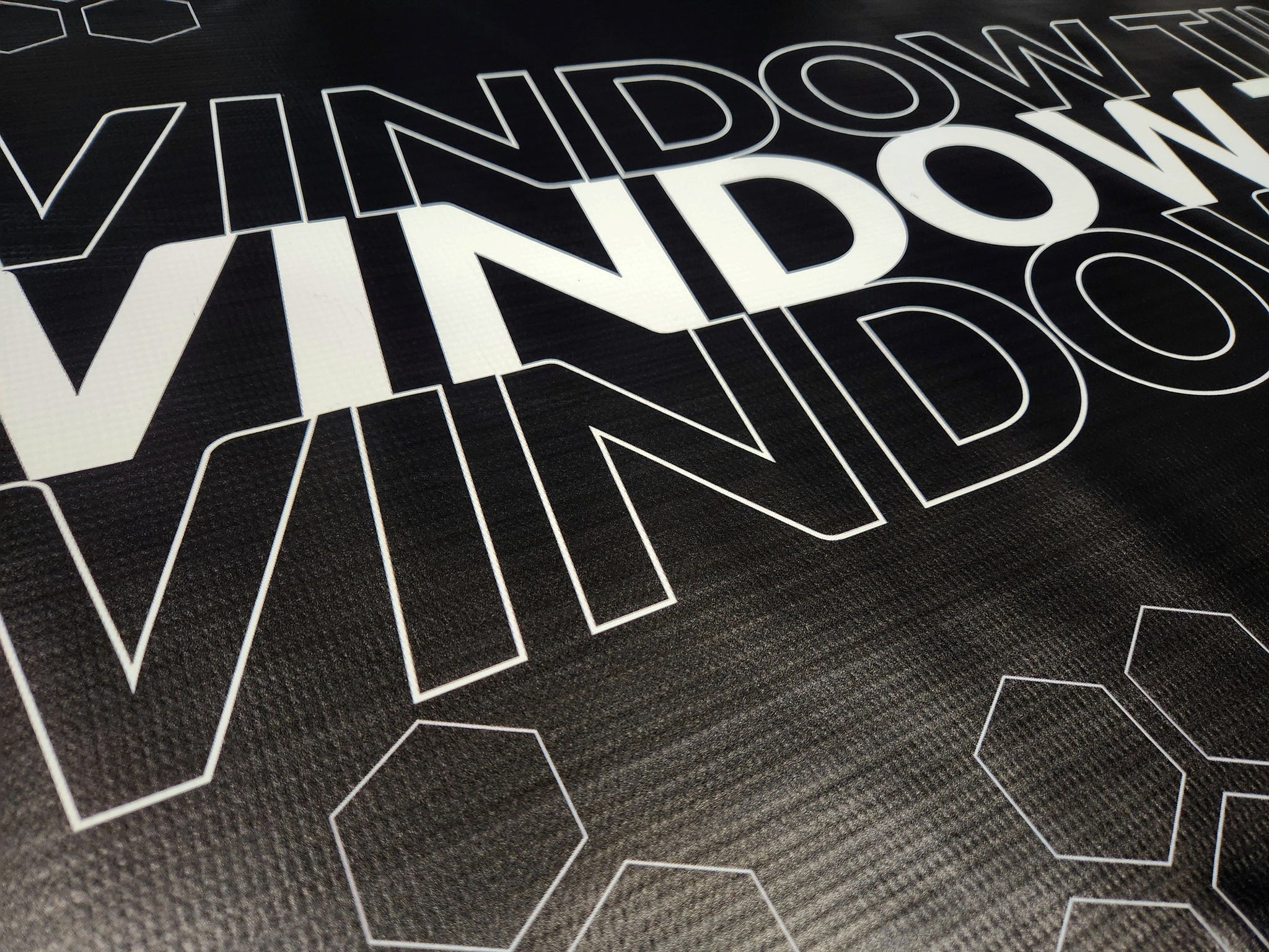 Sleek Triple 2' x 6' Window Tinting Banner