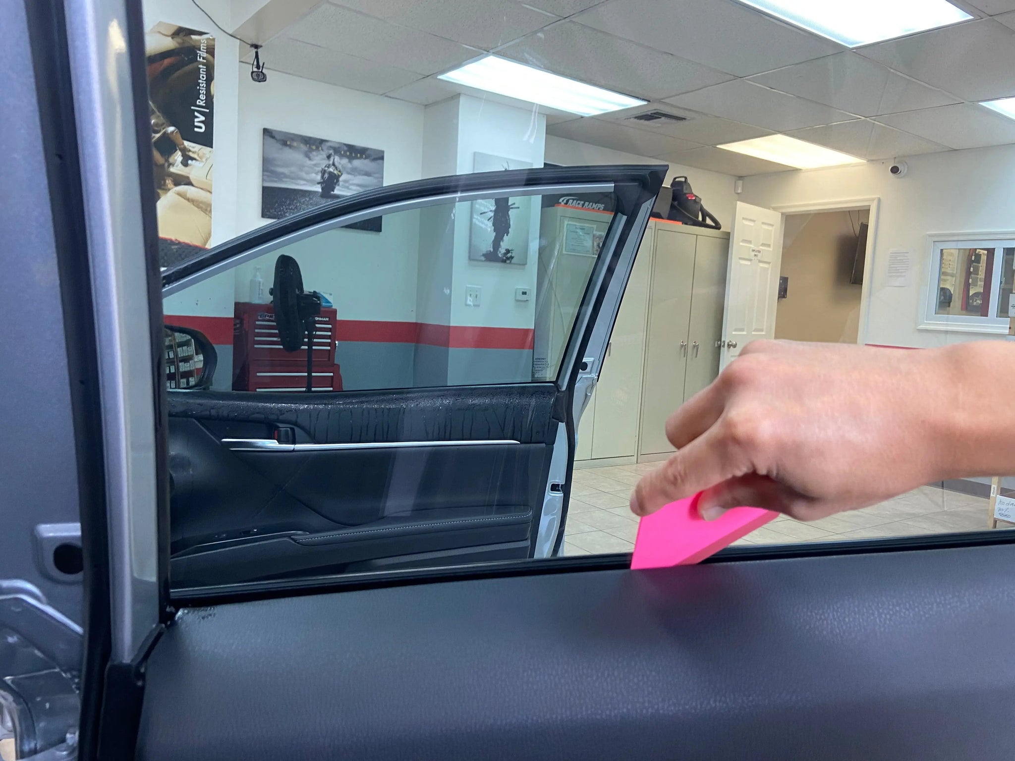 Angle Cut Pink Hard Card (Stiff)