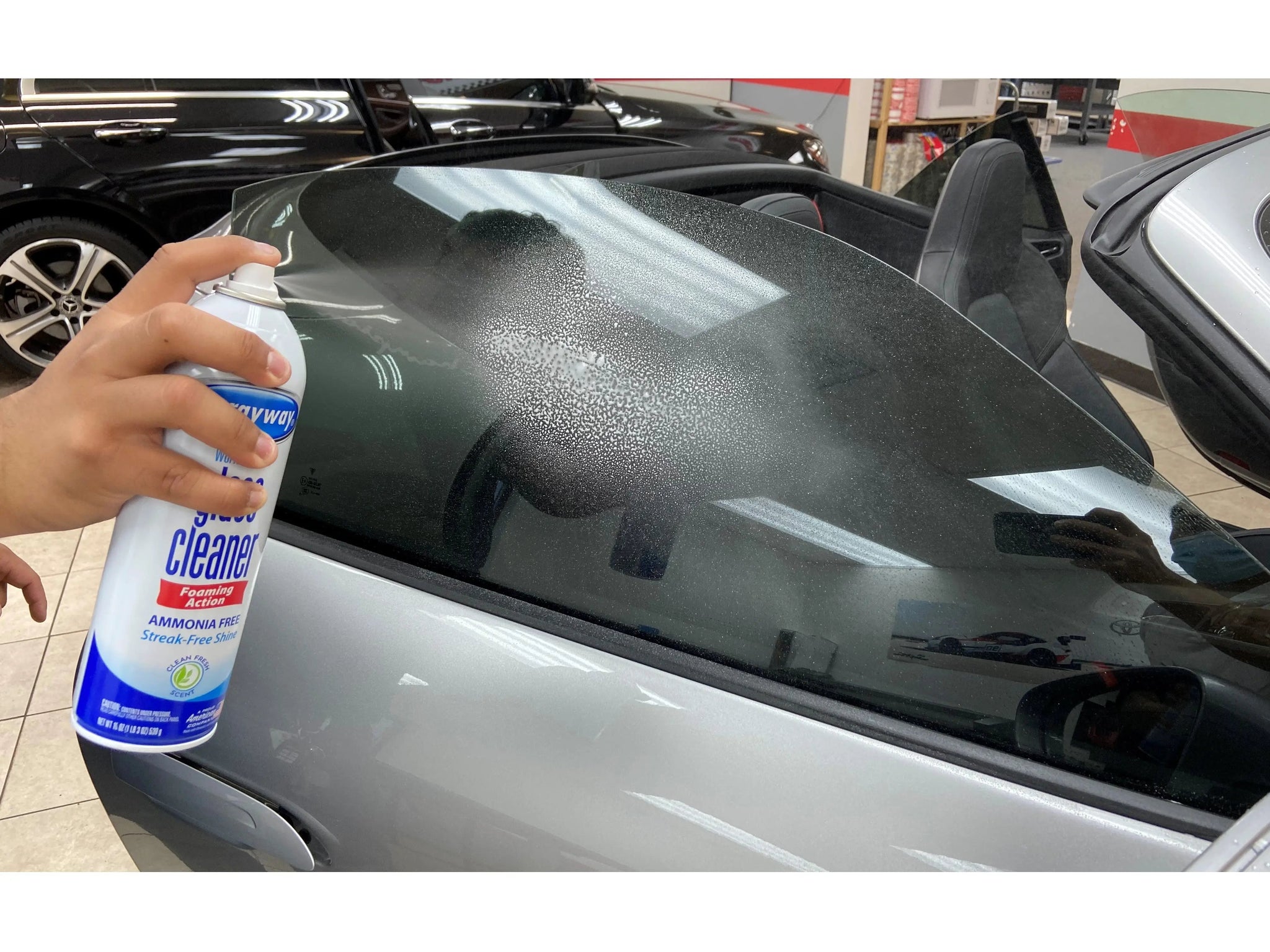 Spray X Glass Cleaner Foaming Spray 19 oz 12 Pack Ammonia Free
